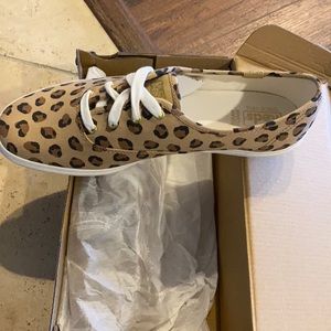 Women’s size 9 leopard  Keds - still in box